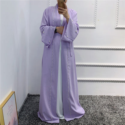 Abaya-Robe Hijab Ouverte pour Femmes