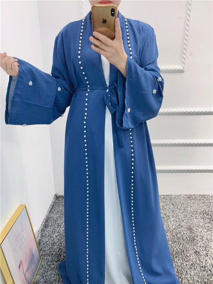 Abaya-Robe Hijab Ouverte pour Femmes