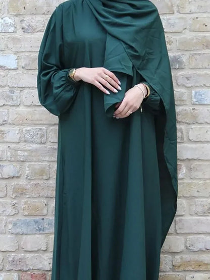 Robe Abaya Jilbab à Capuche pour Femme