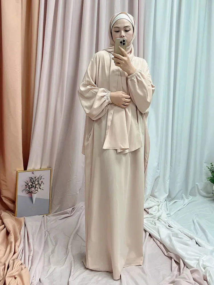 Robe Abaya Jilbab à Capuche pour Femme