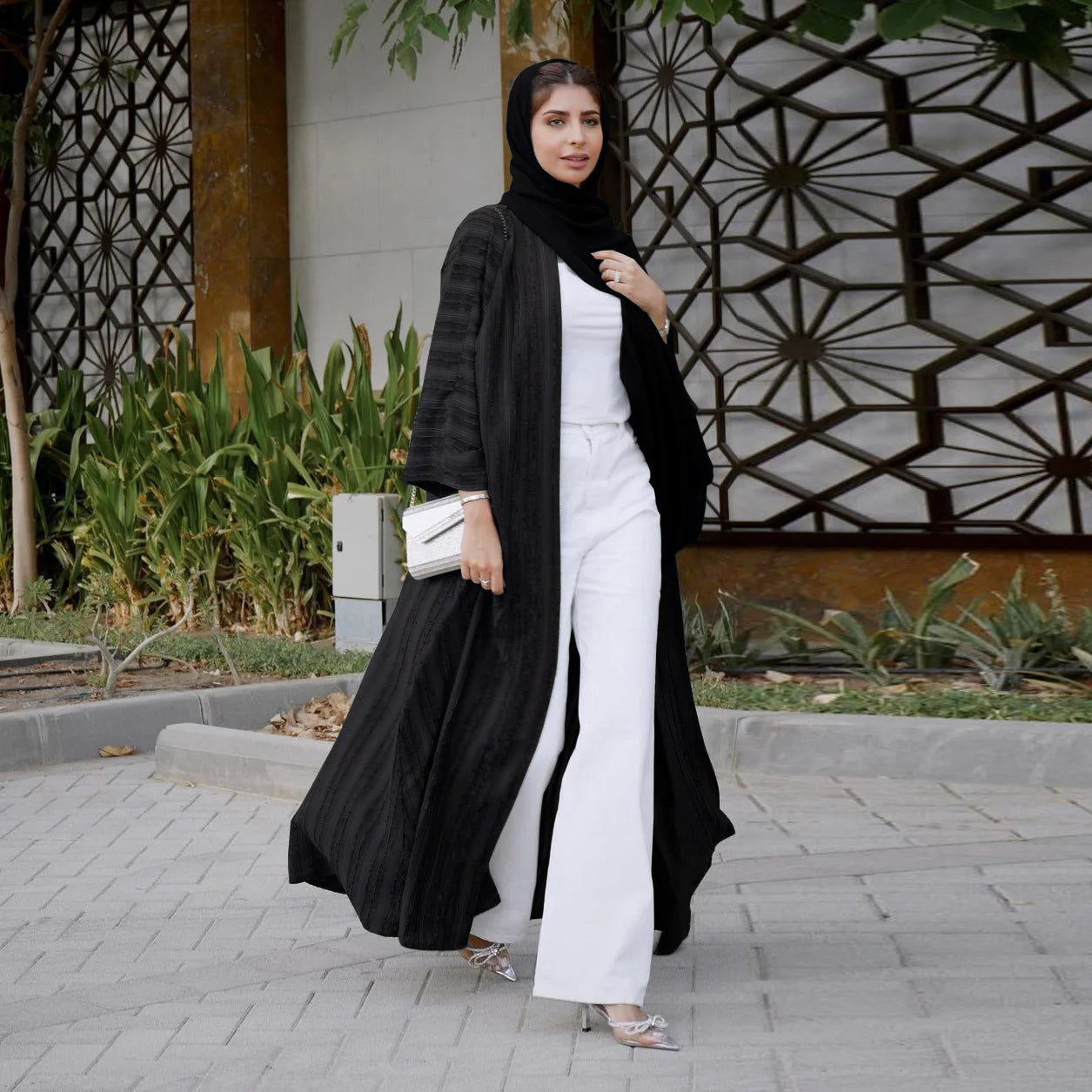 Abaya-Kimono musulman rétro: élégance et tradition pour l'Eid 2022