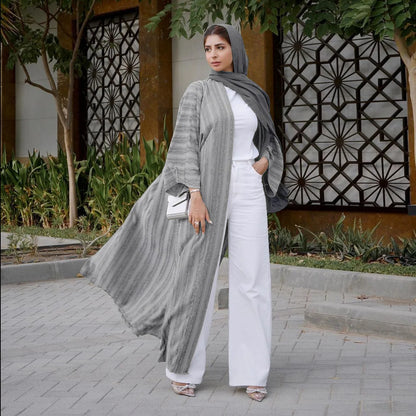 Abaya-Kimono musulman rétro: élégance et tradition pour l'Eid 2022