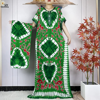 Robe Dashiki à Manches Courtes pour Femme - Style Africain Été tendance