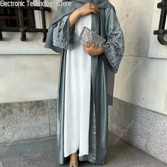 Kimono Hijab Perlé, Kaftan Dubaï, Turquie - Mode Islam 2022