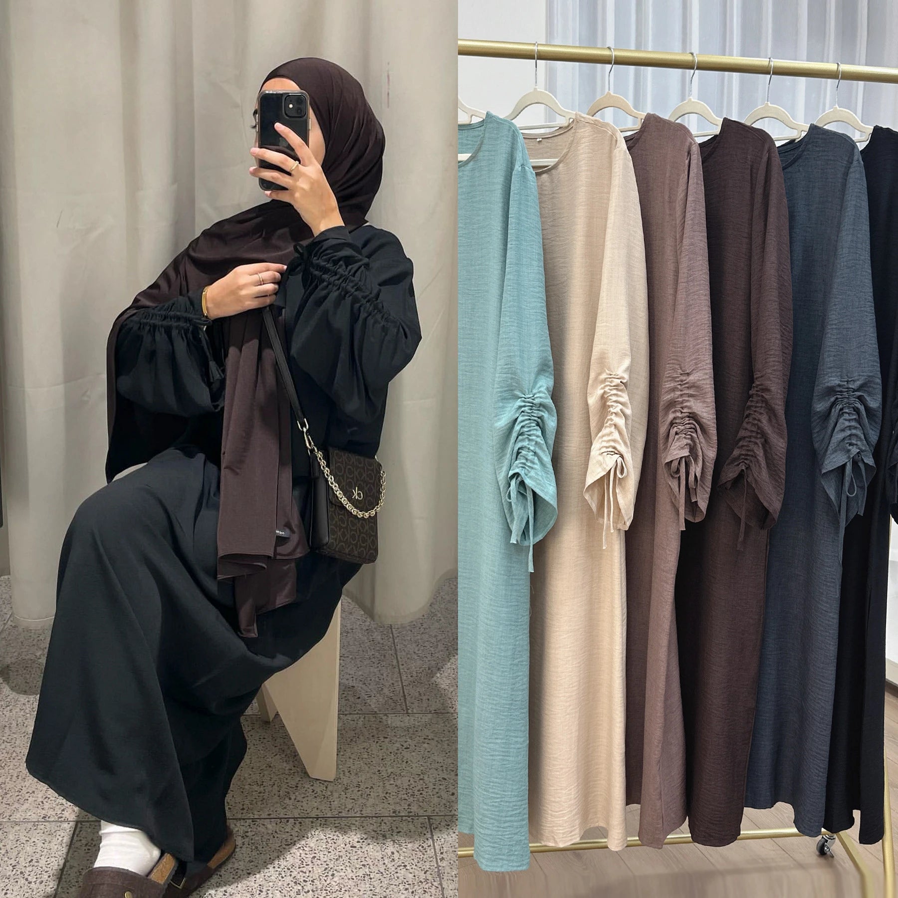 Abayas modernes de qualité pour femmes musulmanes, style Dubai et Turquie