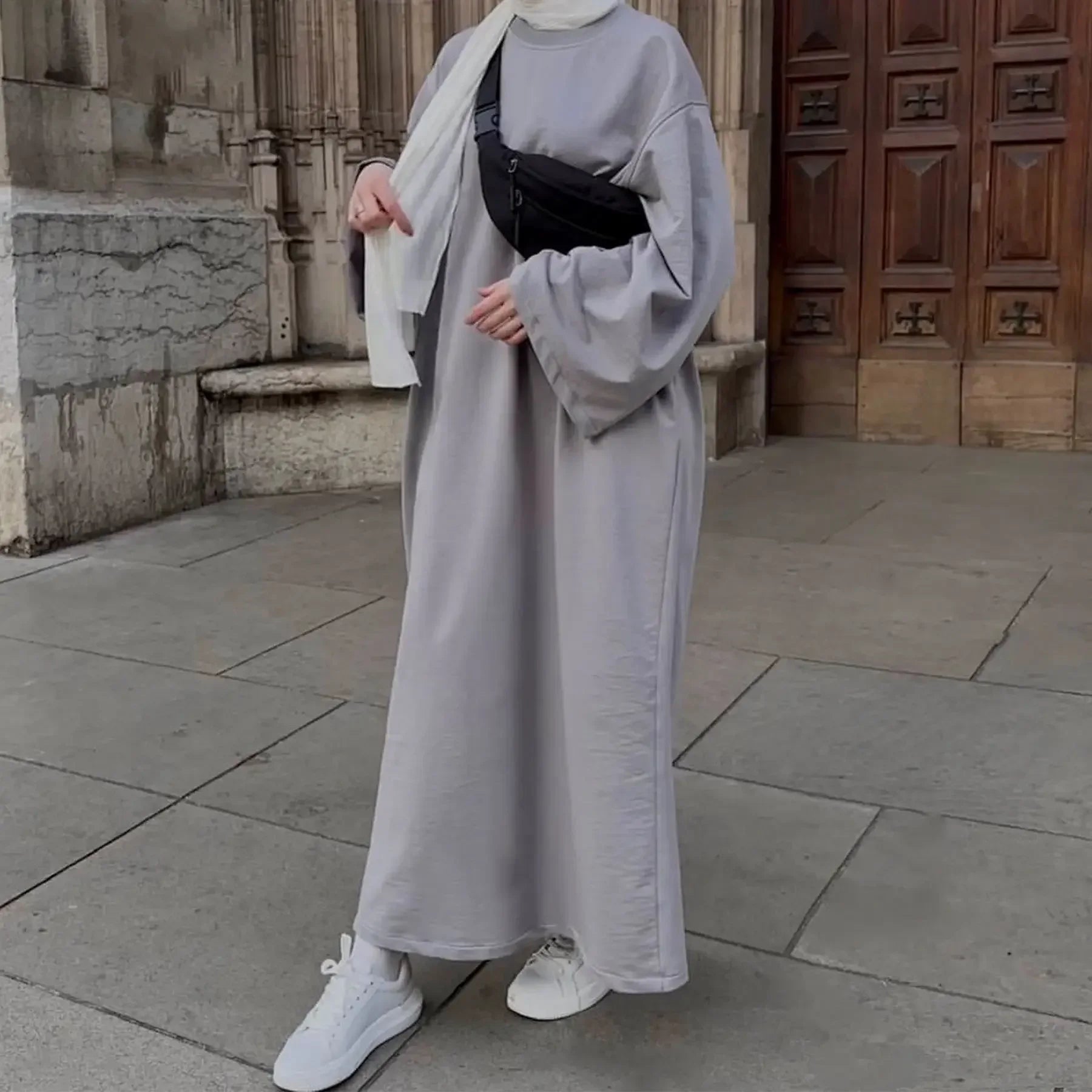 Abaya-Robe Longue Musulmane Dubai Ramadan - Hijab Décontracté