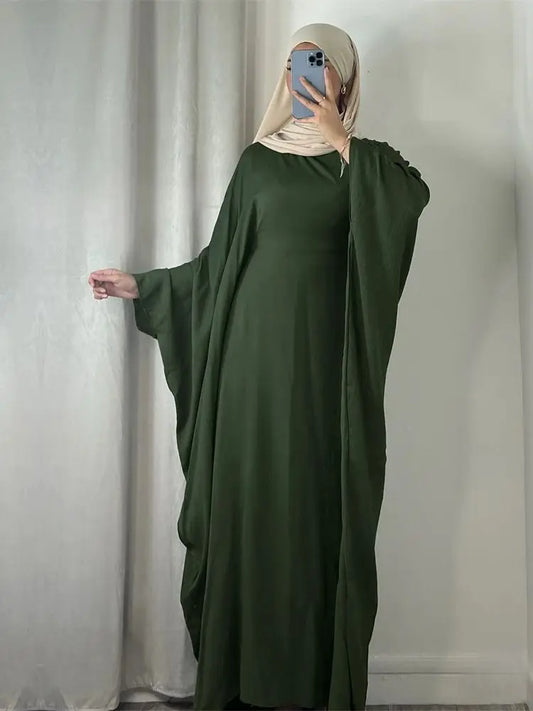 Abaya-Robe Maxi Coton et Lin Femme Musulmane