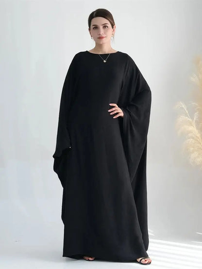 Abaya-Robe Maxi Coton et Lin Femme Musulmane