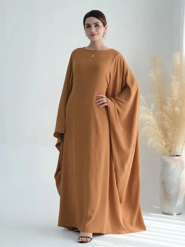 Abaya-Robe Maxi Coton et Lin Femme Musulmane