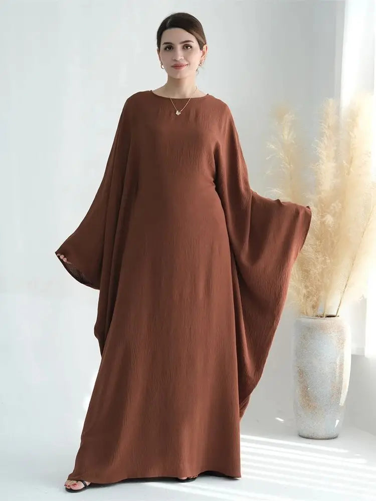 Abaya-Robe Maxi Coton et Lin Femme Musulmane