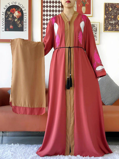 Robe de soirée en mousseline de soie pour femmes : élégance islamique