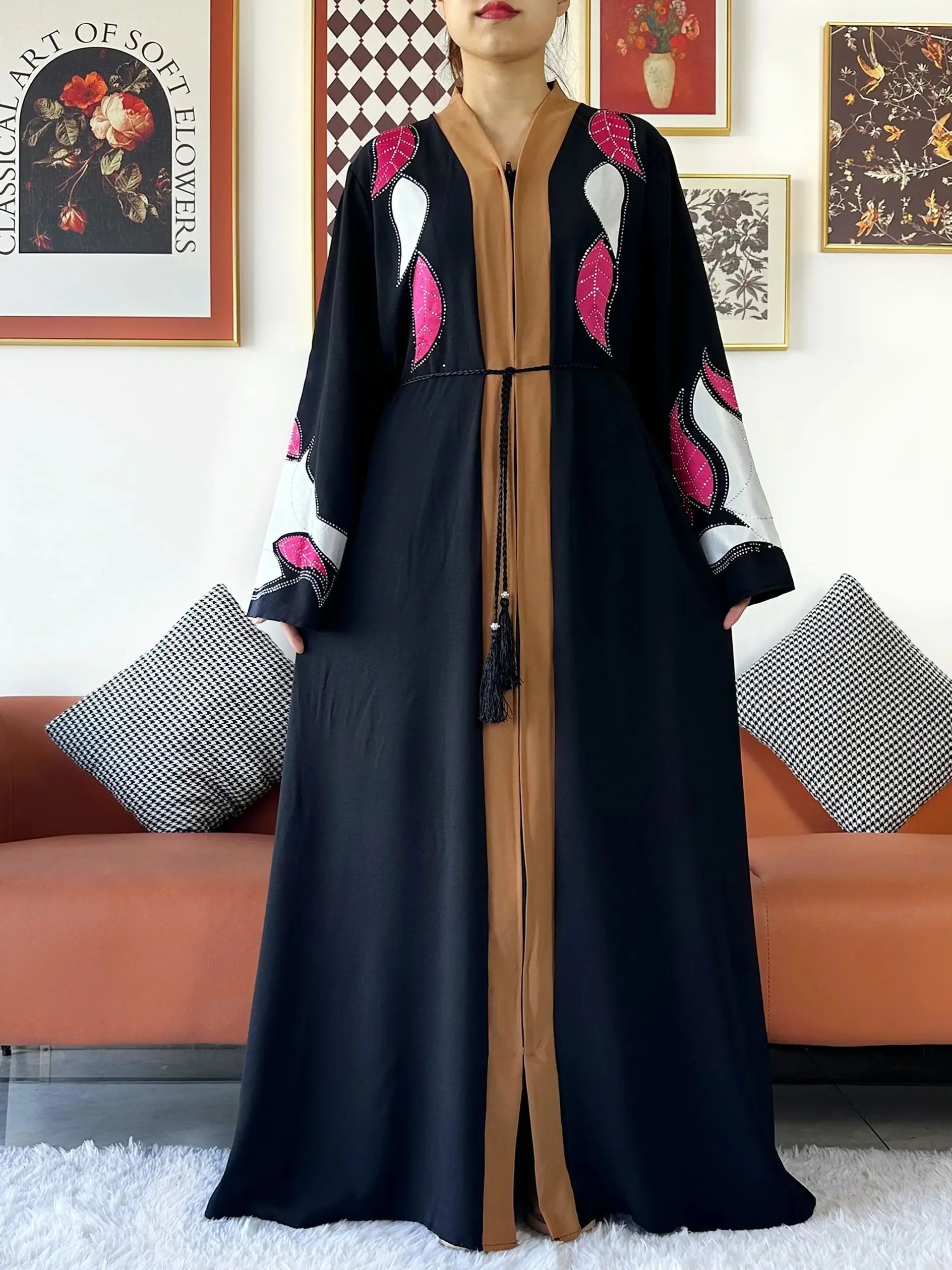 Robe de soirée en mousseline de soie pour femmes : élégance islamique