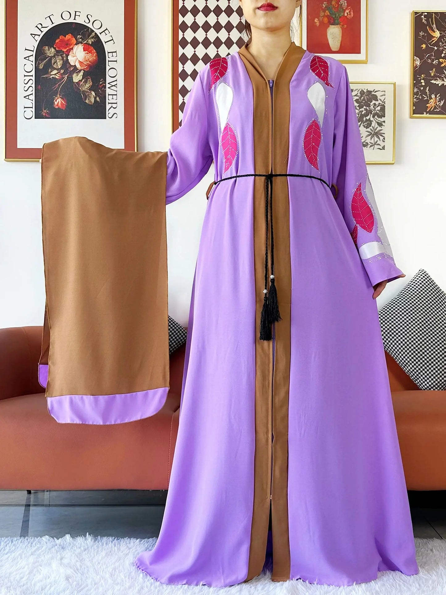 Robe de soirée en mousseline de soie pour femmes : élégance islamique