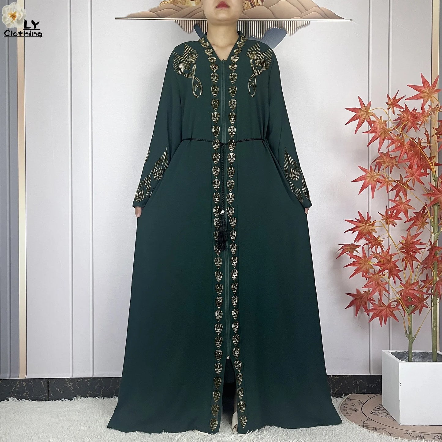 Robe Abaya Musulmane en Mousseline de Soie Élégante