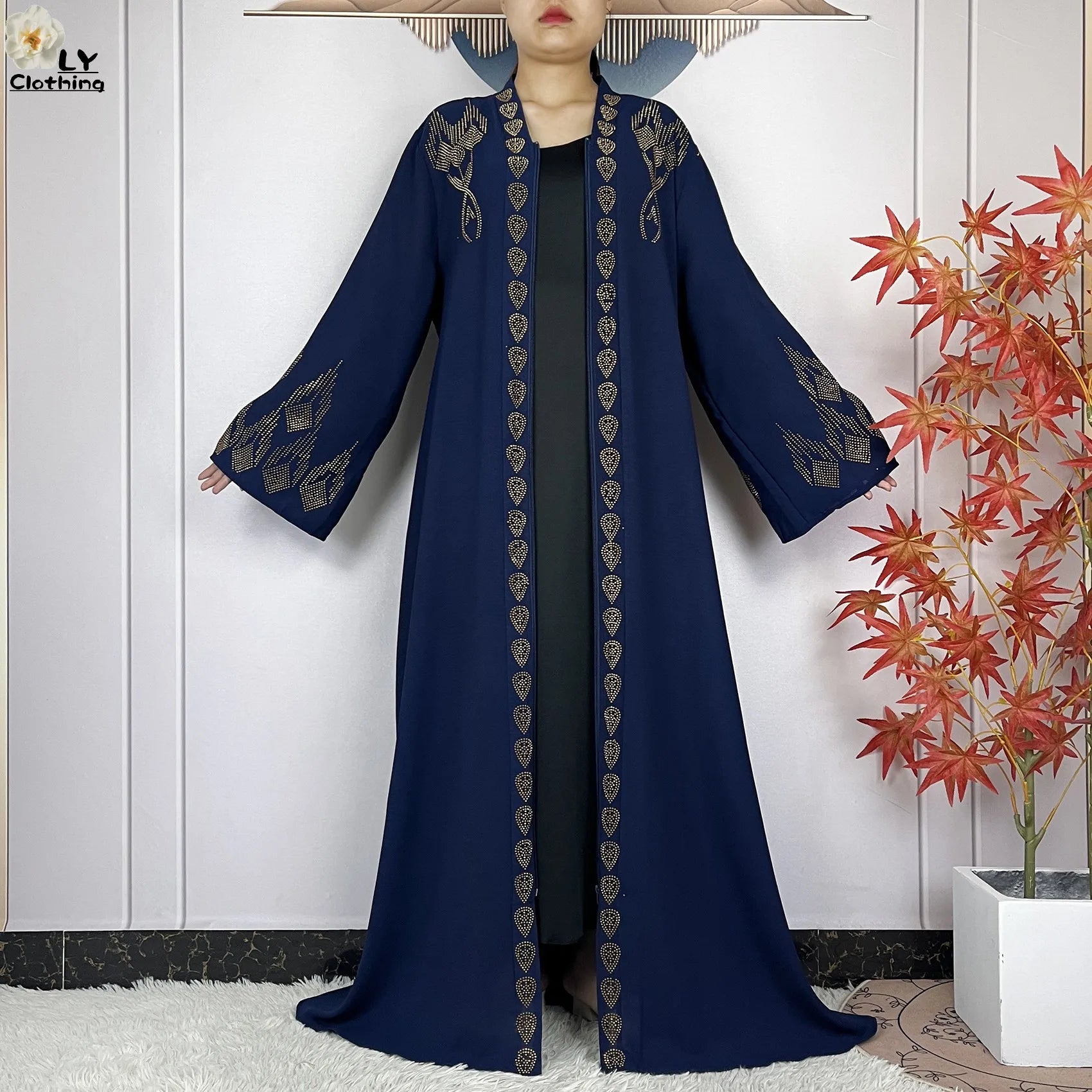 Robe Abaya Musulmane en Mousseline de Soie Élégante