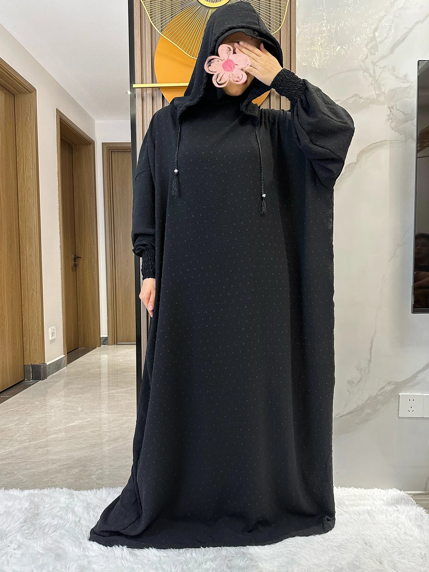 Abaya-Robe coton femmes, vêtements prière, caftan, dubai, turquie, Ramadan.