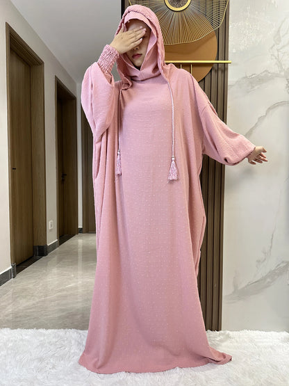 Abaya-Robe coton femmes, vêtements prière, caftan, dubai, turquie, Ramadan.