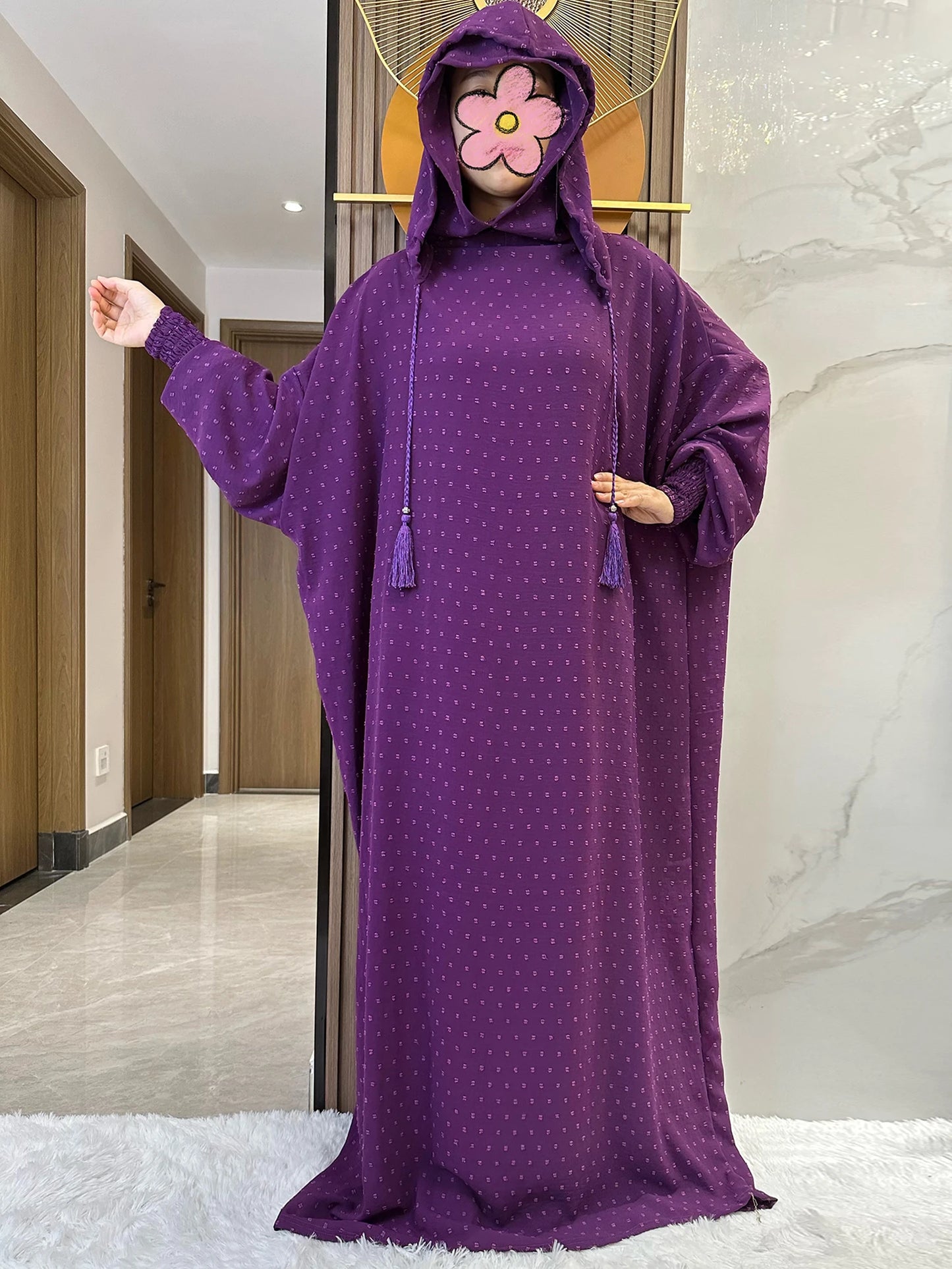 Abaya-Robe coton femmes, vêtements prière, caftan, dubai, turquie, Ramadan.