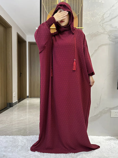 Abaya-Robe coton femmes, vêtements prière, caftan, dubai, turquie, Ramadan.