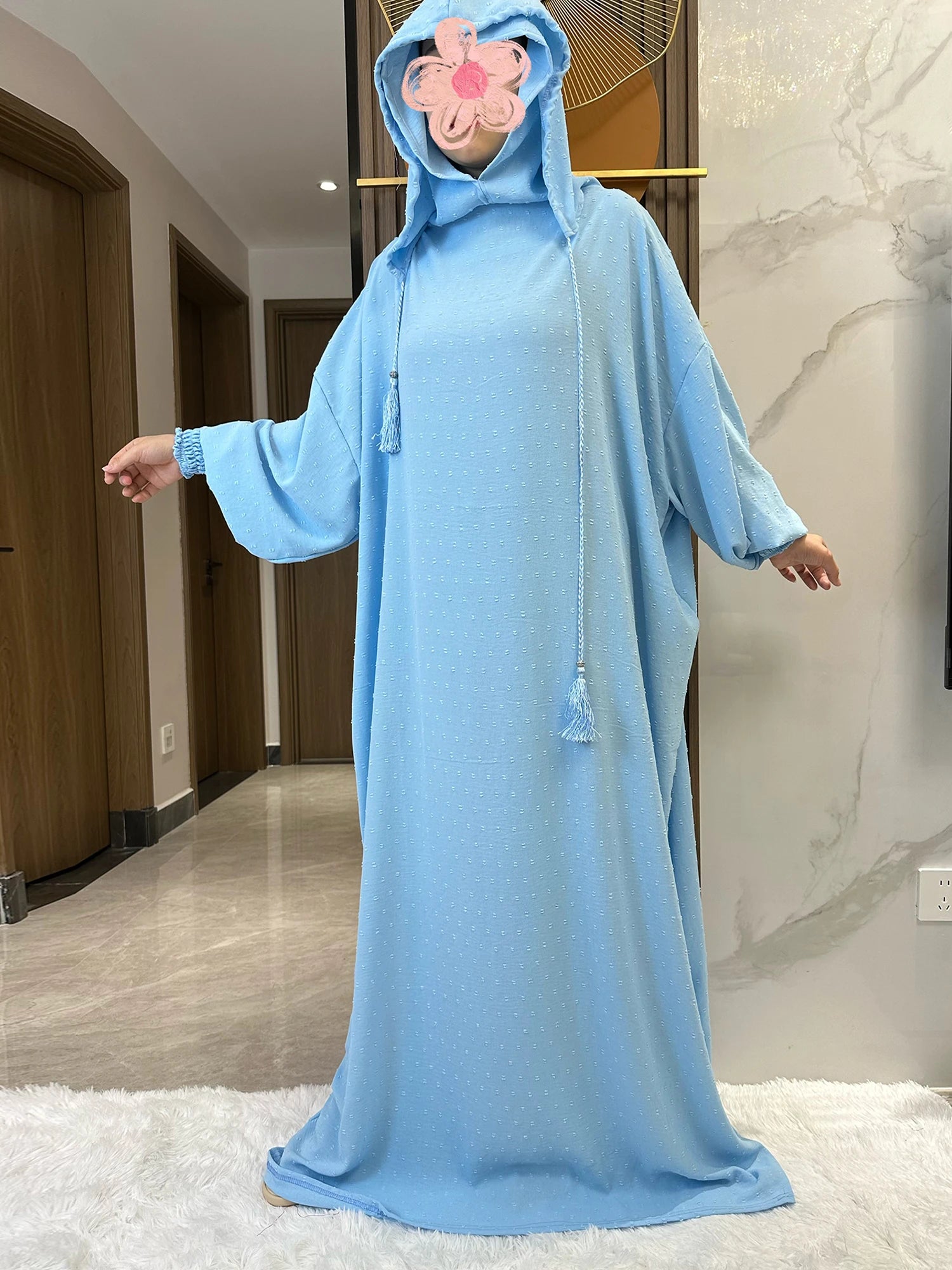 Abaya-Robe coton femmes, vêtements prière, caftan, dubai, turquie, Ramadan.