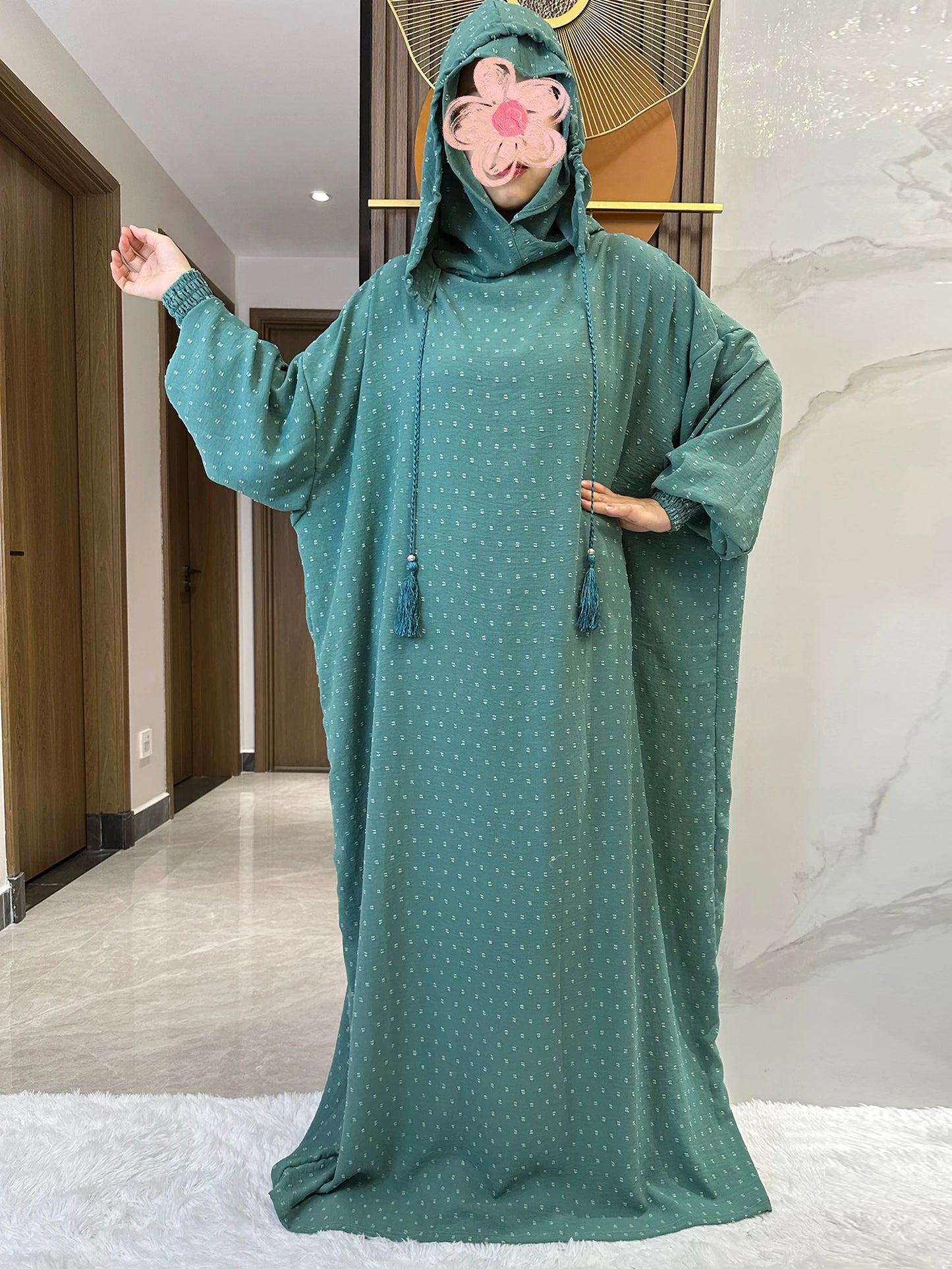 Abaya-Robe coton femmes, vêtements prière, caftan, dubai, turquie, Ramadan.