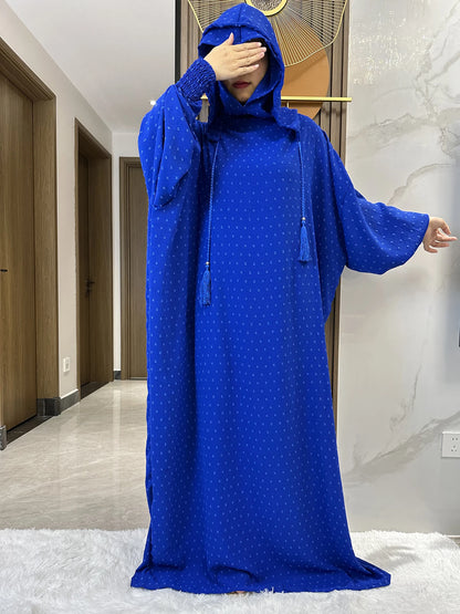 Abaya-Robe coton femmes, vêtements prière, caftan, dubai, turquie, Ramadan.