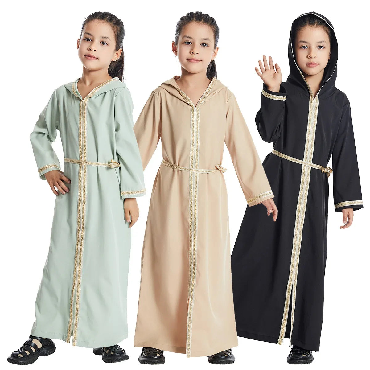 Robe longue enfant musulmane Aïd Ramadan Maroc Dubai Islam