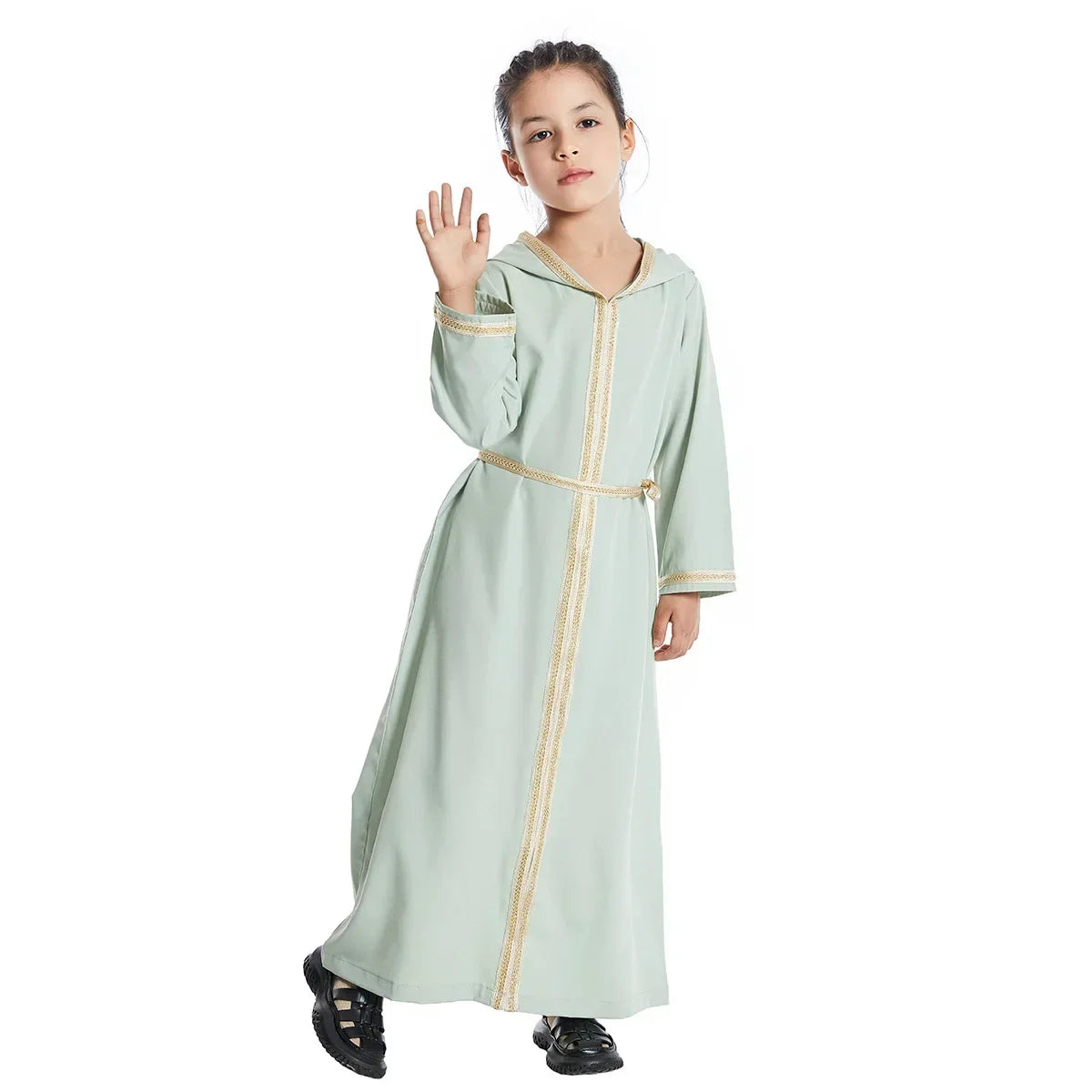 Robe longue enfant musulmane Aïd Ramadan Maroc Dubai Islam