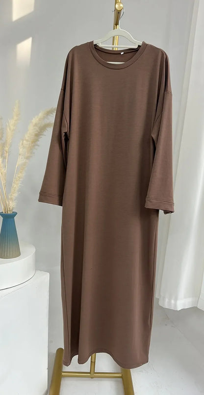 Abaya-Robe musulmane décontractée: vêtements islamiques tendance