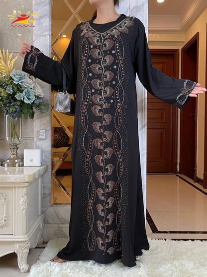 Abaya élégante à capuche pour femme