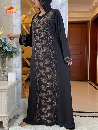 Abaya élégante à capuche pour femme