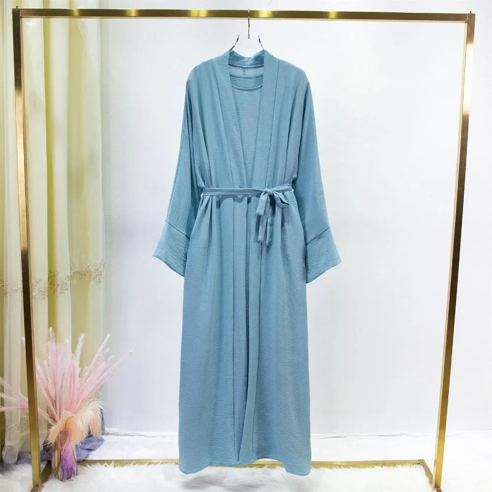 Ensemble Abaya Cardigan : FibrInner Robe + Ceinture