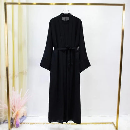 Ensemble Abaya Cardigan : FibrInner Robe + Ceinture