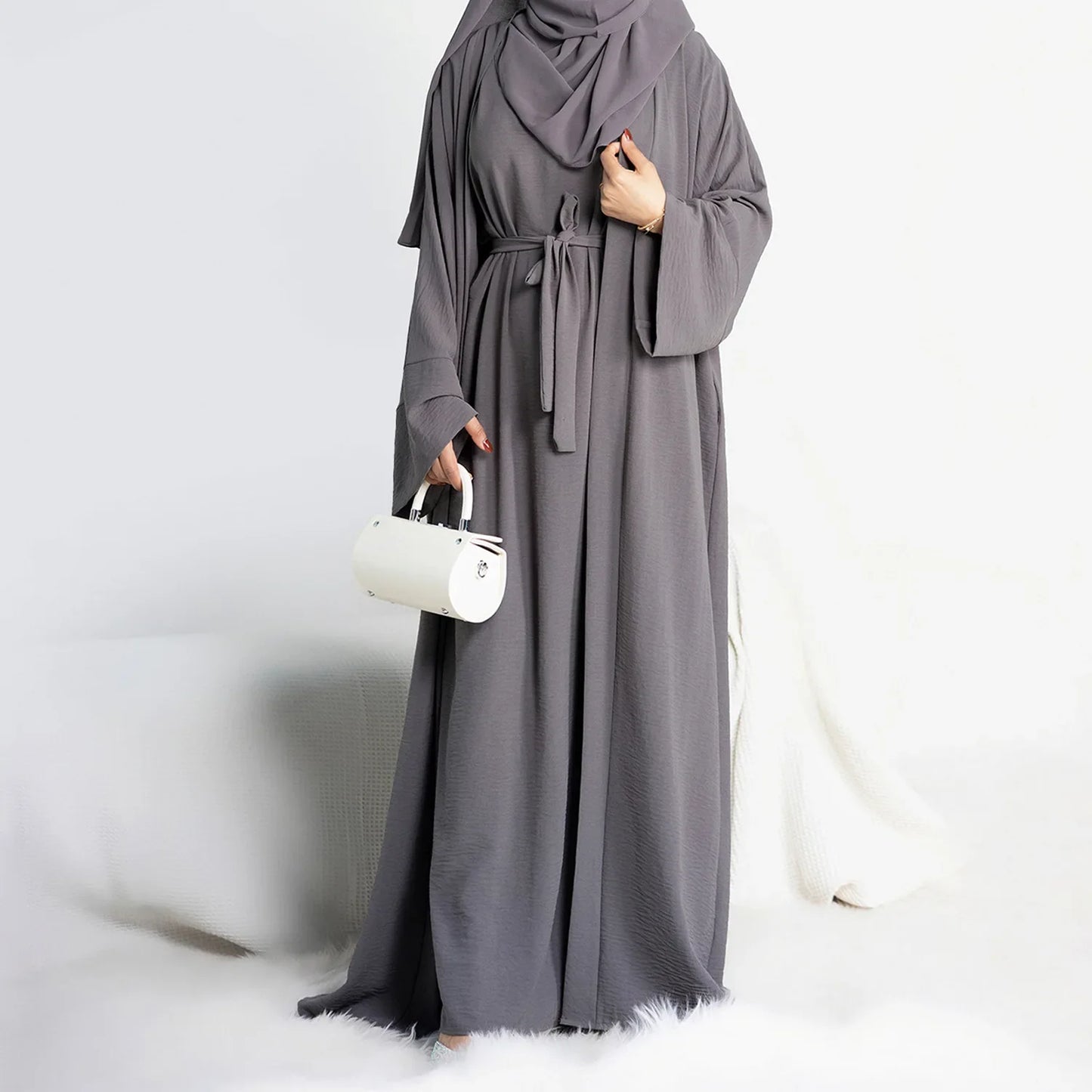 Ensemble 2 pièces Abaya assortie : Robe musulmane tendance