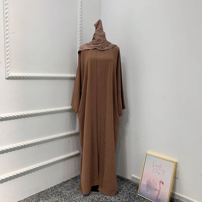 Ensemble 2 pièces Abaya assortie : Robe musulmane tendance