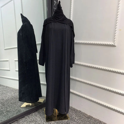 Ensemble 2 pièces Abaya assortie : Robe musulmane tendance