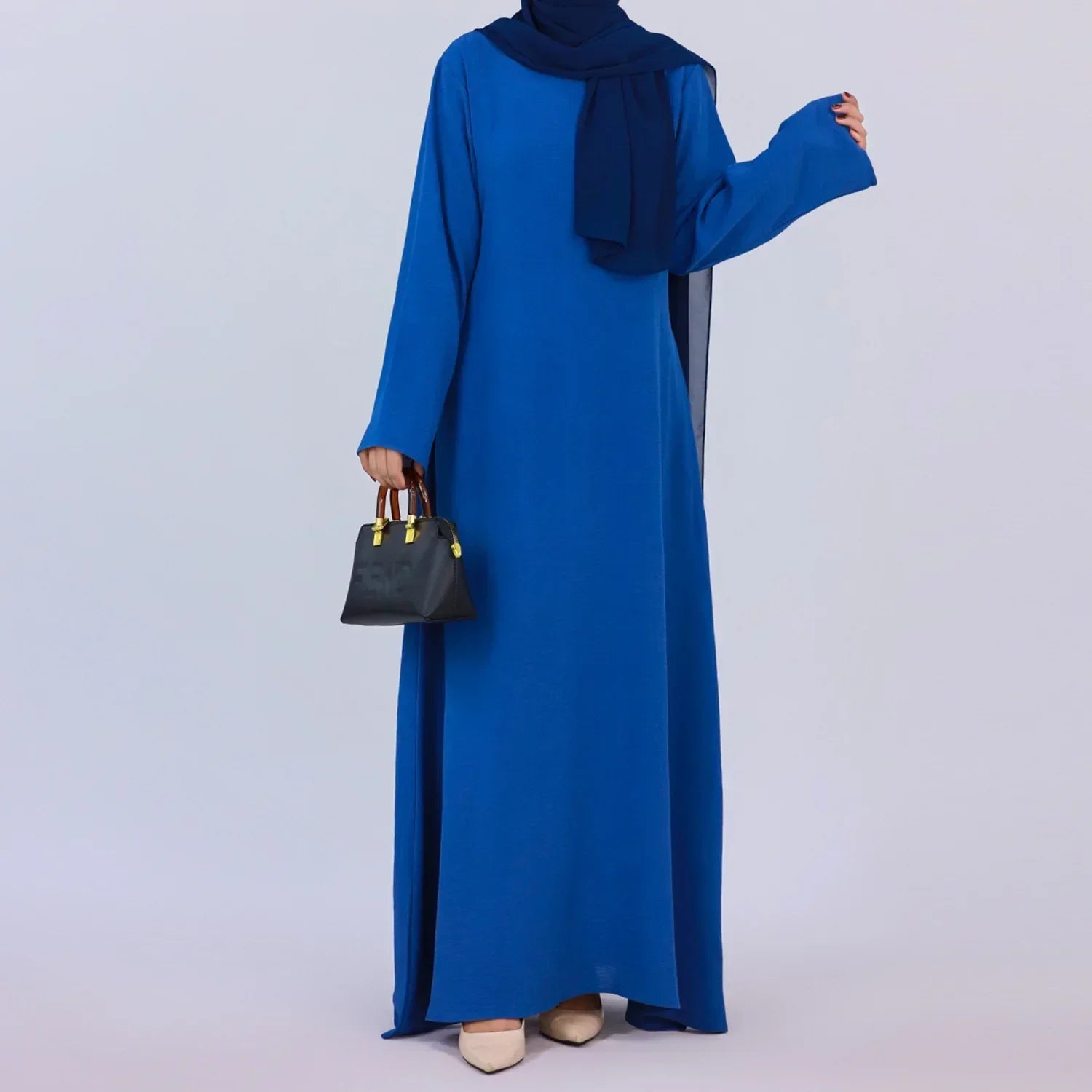 Abaya en Crêpe pour Femmes, Tenue Décontractée Dubaï Hijab