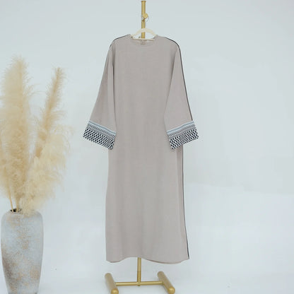 Robe Abaya en lin de coton pour femme