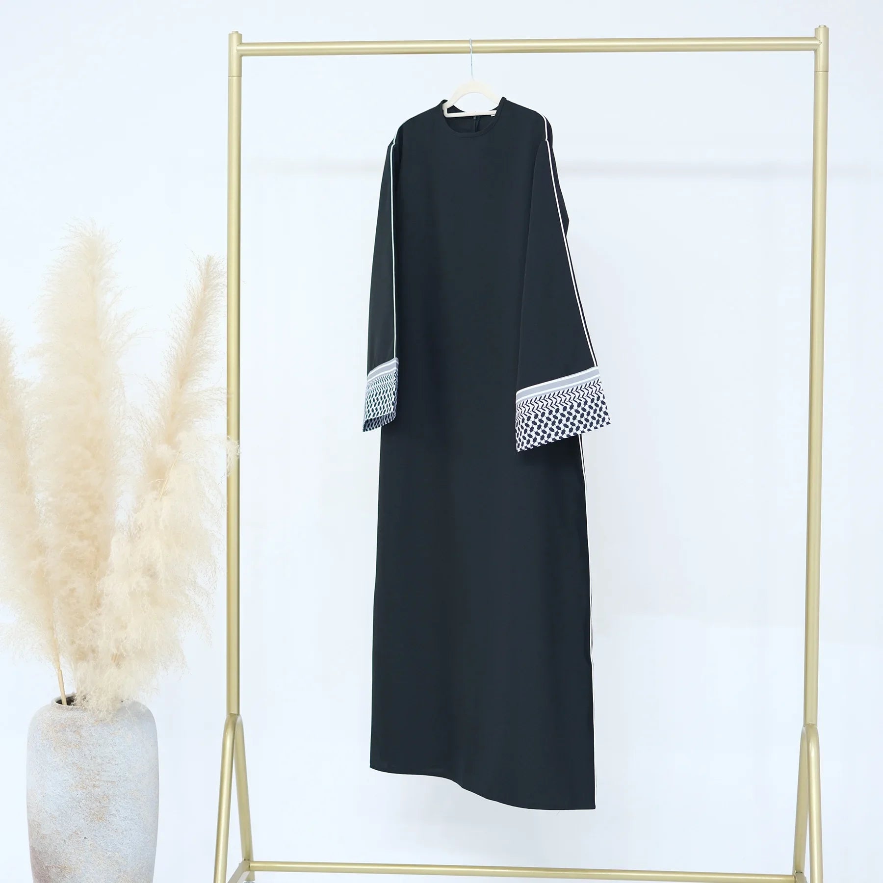 Robe Abaya en lin de coton pour femme