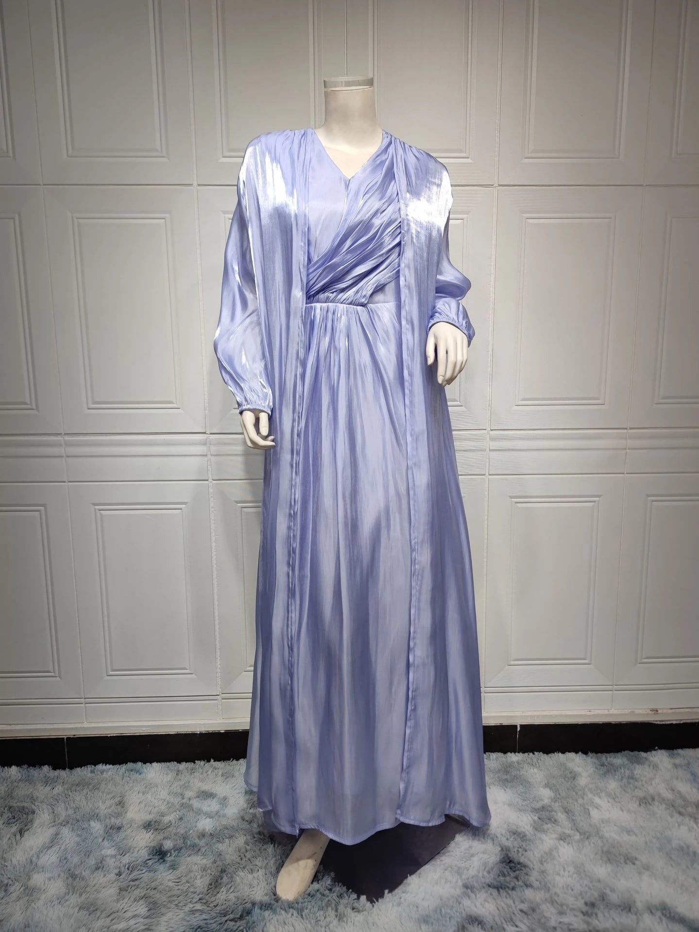 Robe de soirée Marocaine en satin - Caftan Eid