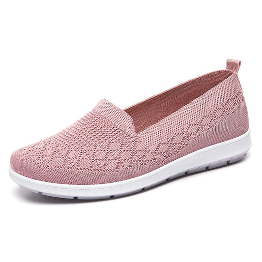 Chaussures tissées confortables pour femme, automne