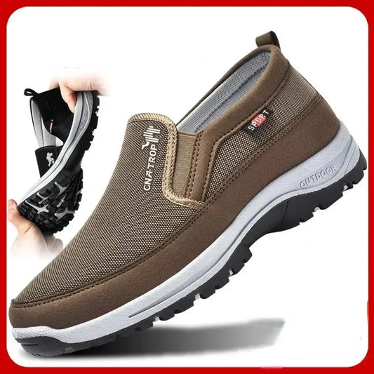 Chaussures hommes cuir rétro, confortables, mocassins souples anti-ald