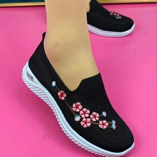 Sneakers Femme Floral Confort Mode Légères