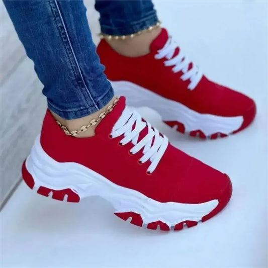 Chaussures de sport casual femme 2021 - Baskets en toile confortables