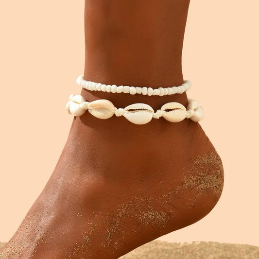 Bracelet de cheville coquillage plage étoile de mer – JOJewelry