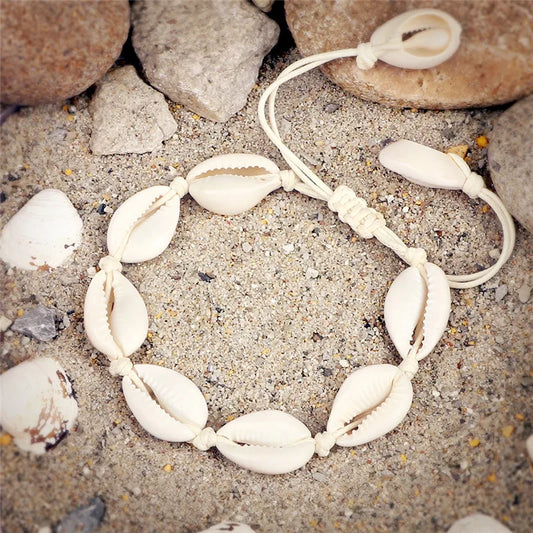 Bracelet de cheville fait main, bijoux plage, accessoires pieds nus