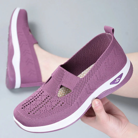 Chaussures Plates Confortables et Respirantes pour Femme, style Été