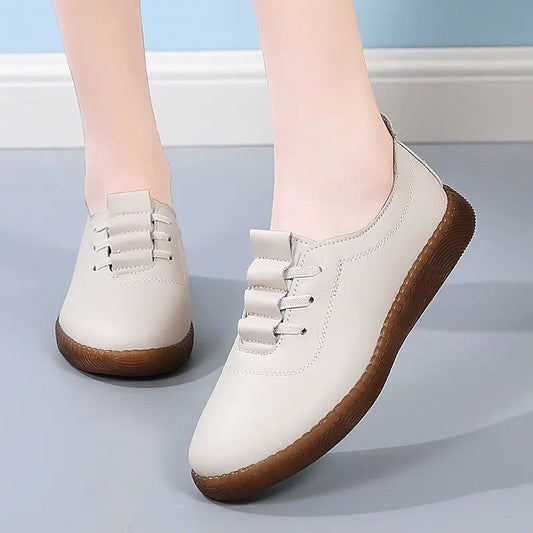 Chaussures blanches pour femmes, style décontracté, confort absolu