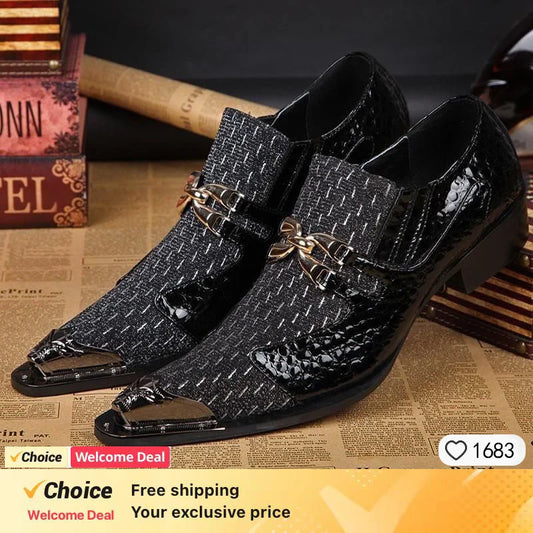 Chaussures pointues maille hommes dentelle été luxe