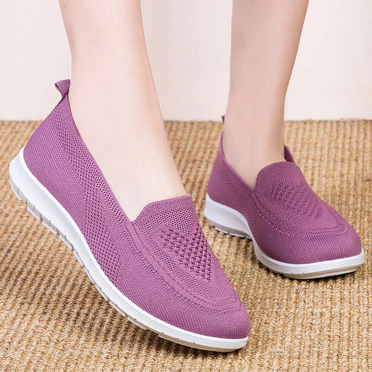 Chaussures plates respirantes pour femmes paresseuses - Nouveau style tendance 2023